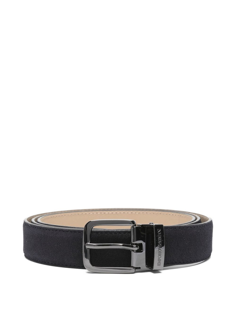 EMPORIO ARMANI EXCLUSIVE Suede Leather Belt | Urbalenti™ NYC
