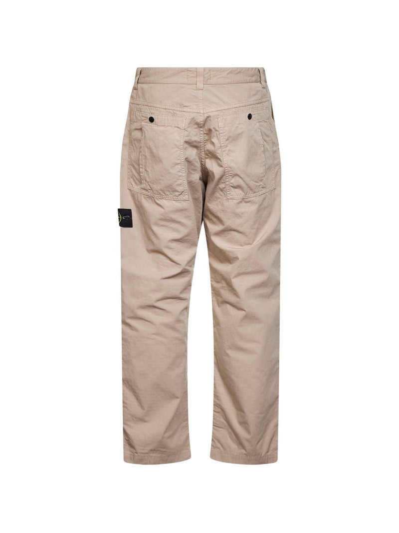 Stone Island Logo cotton trousers | Urbalenti™ NYC