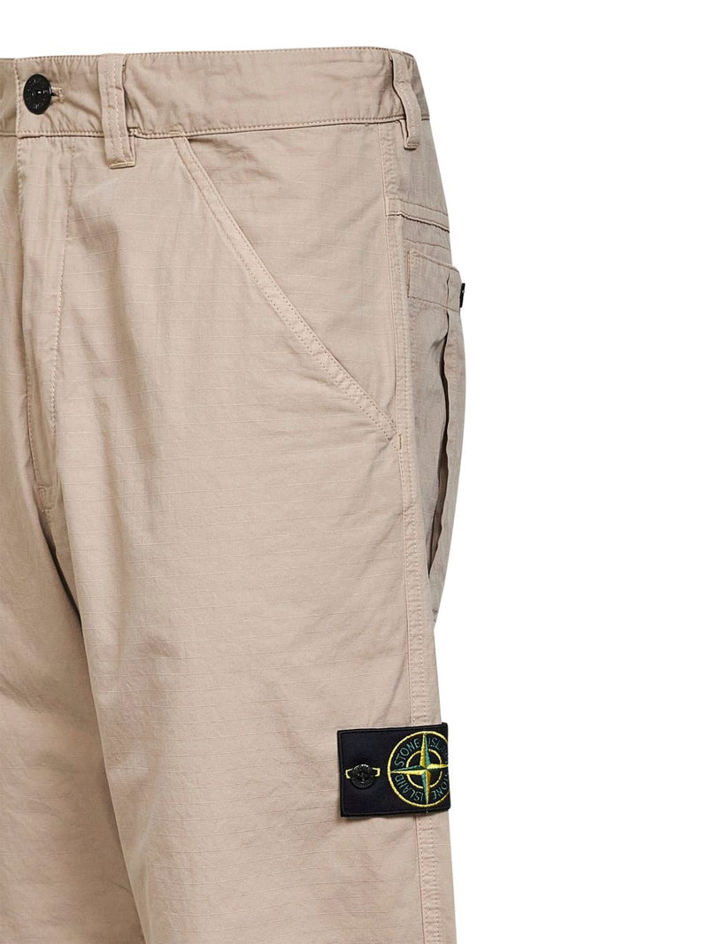 Stone Island Logo cotton trousers | Urbalenti™ NYC