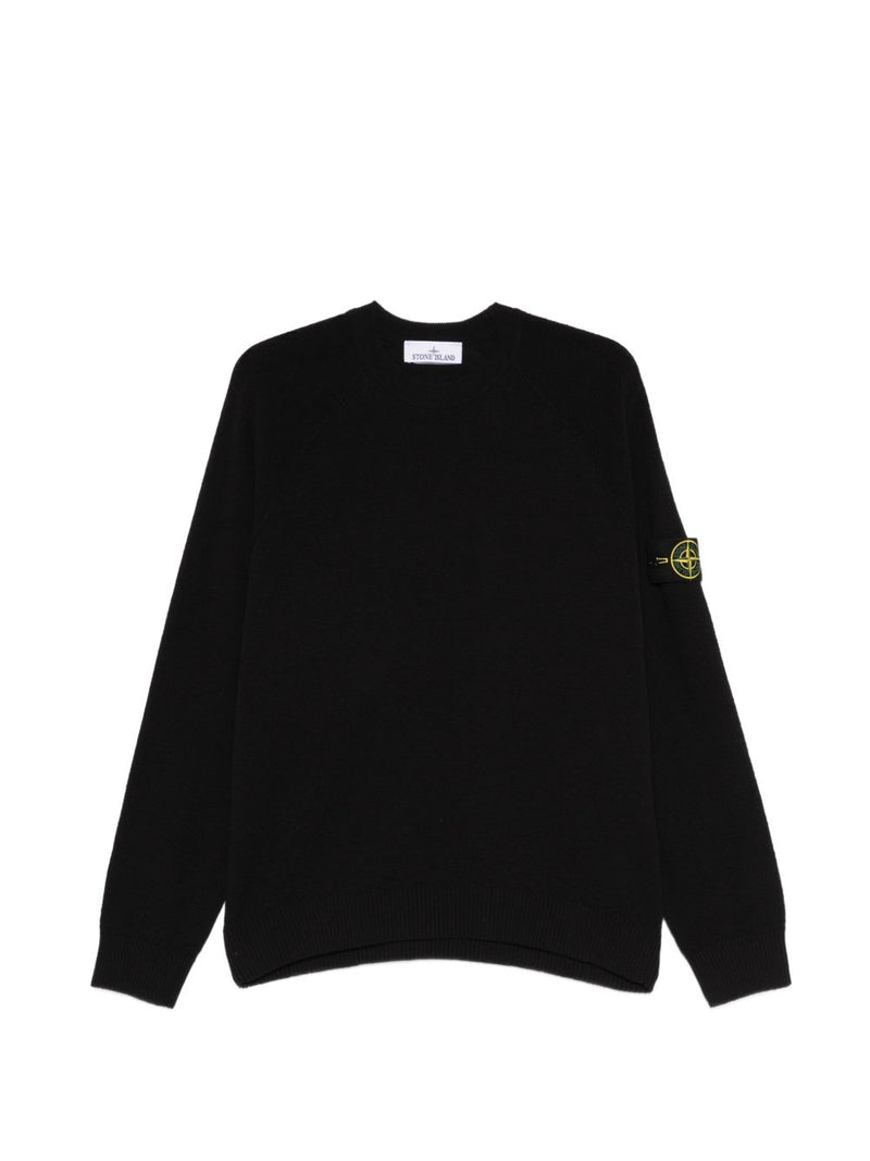 Stone Island Logo cotton crewneck sweater | Urbalenti™ NYC