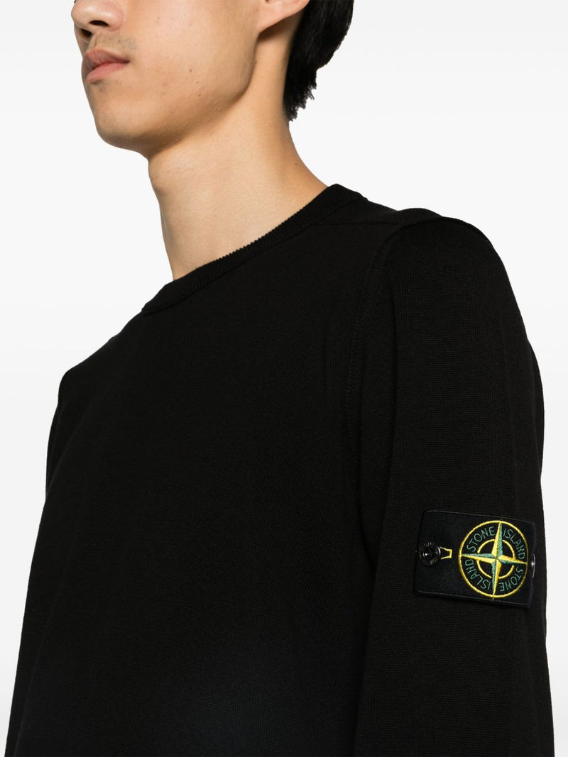 Stone Island QR code Cotton crewneck sweater | Urbalenti™ NYC