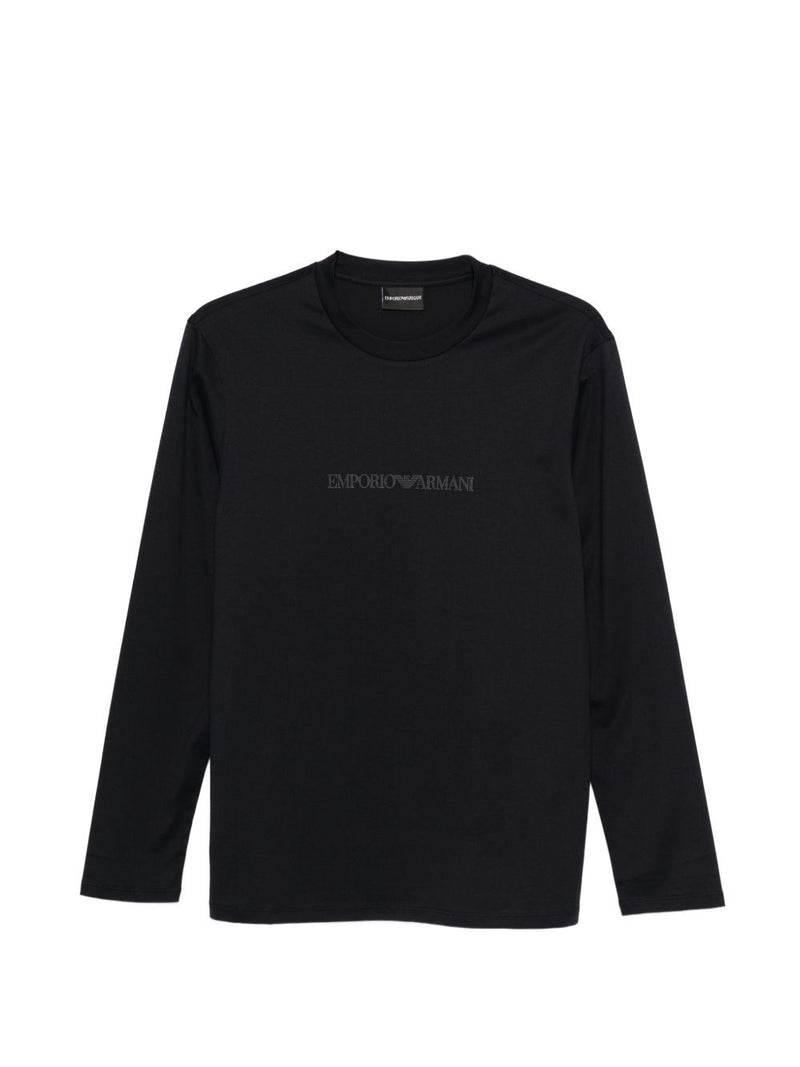 Emporio Armani Logo cotton t-shirt | Urbalenti™ NYC