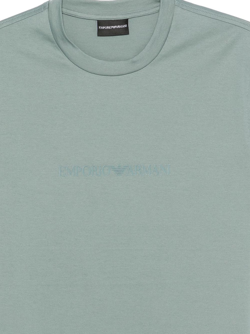 Emporio Armani Logo cotton t-shirt | Urbalenti™ NYC