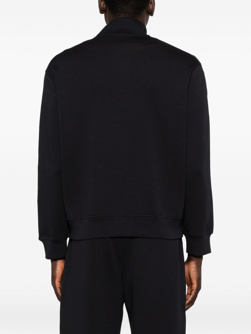 Emporio Armani Cotton zipped sweatshirt | Urbalenti™ NYC