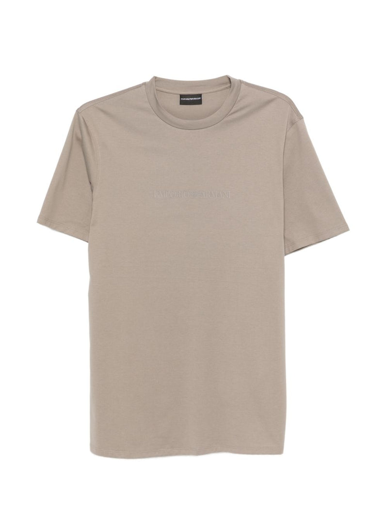 Emporio Armani Logo cotton t-shirt | Urbalenti™ NYC