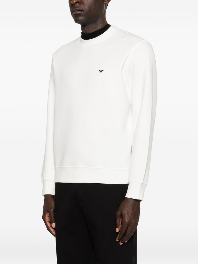 Emporio Armani Logo cotton hoodie | Urbalenti™ NYC