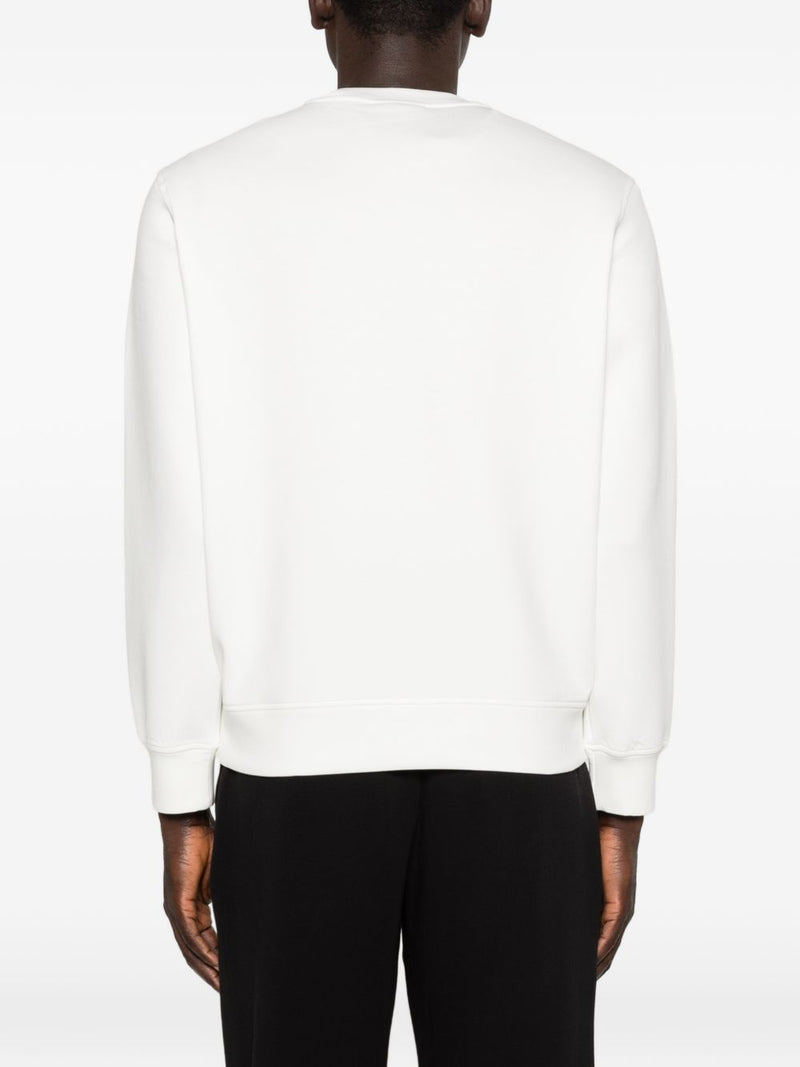 Emporio Armani Logo cotton hoodie | Urbalenti™ NYC
