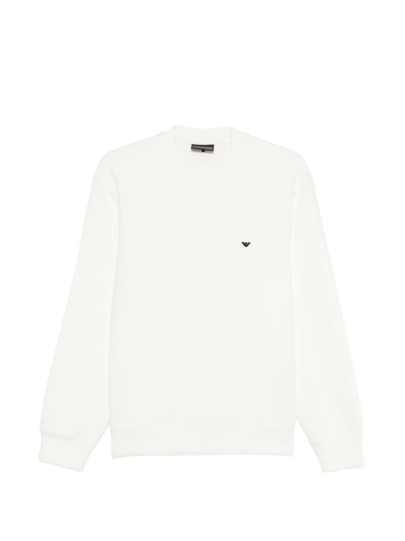 Emporio Armani Logo cotton hoodie | Urbalenti™ NYC