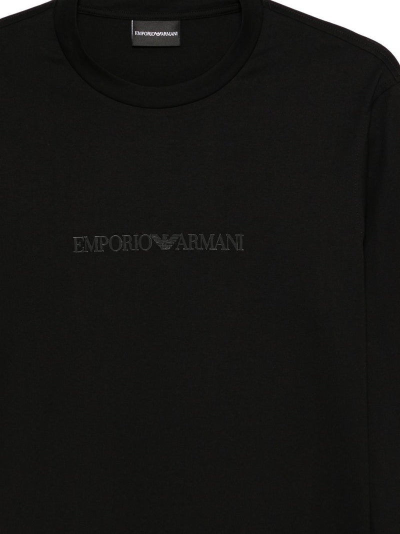 Emporio Armani Logo cotton t-shirt | Urbalenti™ NYC