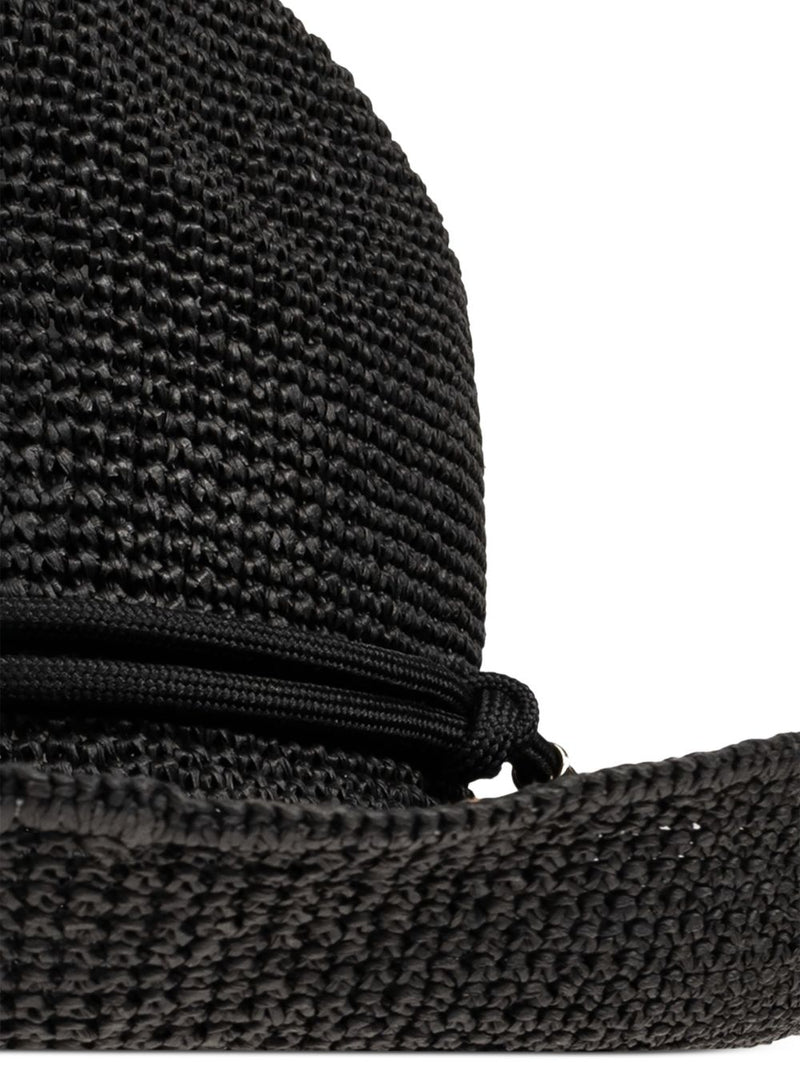Emporio Armani Emporio Armani Natural Cord Sun Crochet Hat