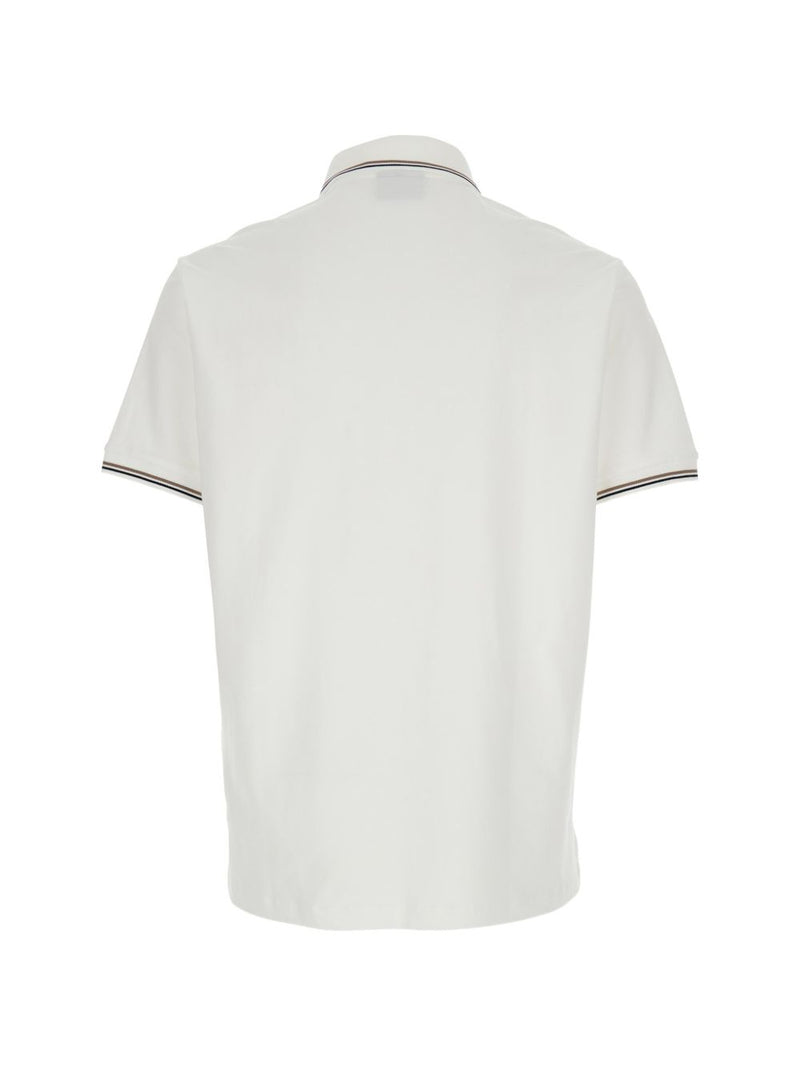 Emporio Armani Logo cotton polo shirt | Urbalenti™ NYC