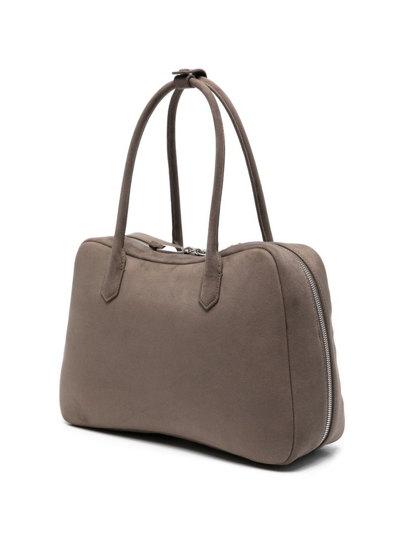 Emporio Armani Eagle Club Capsule Collection Suede-Effect Shoulder Bag | Urbalenti™ NYC