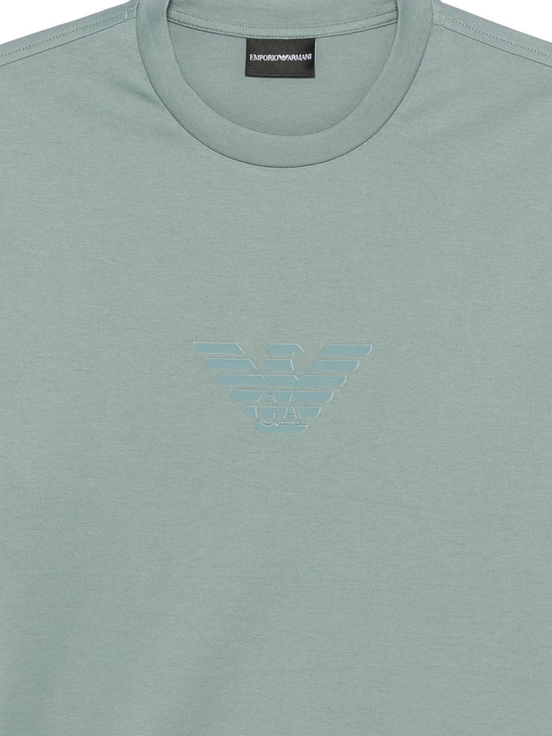 Emporio Armani Logo cotton t-shirt | Urbalenti™ NYC