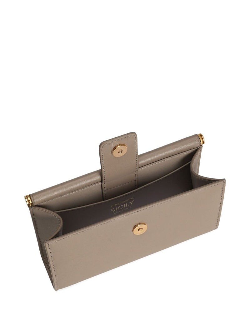 Dolce & Gabbana Phone Bag In Plongé Calfskin | Urbalenti™ NYC