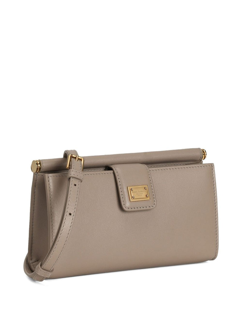 Dolce & Gabbana Phone Bag In Plongé Calfskin | Urbalenti™ NYC