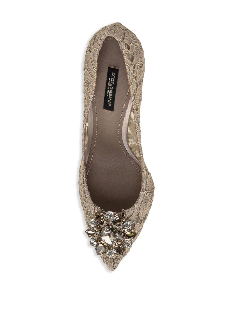 Dolce & Gabbana Dolce & Gabbana Rainbow lace décolleté with brooch