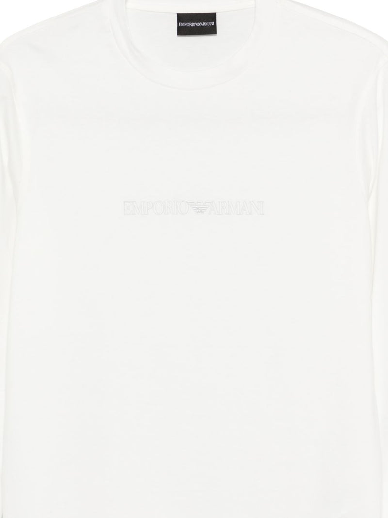 Emporio Armani Logo cotton t-shirt | Urbalenti™ NYC