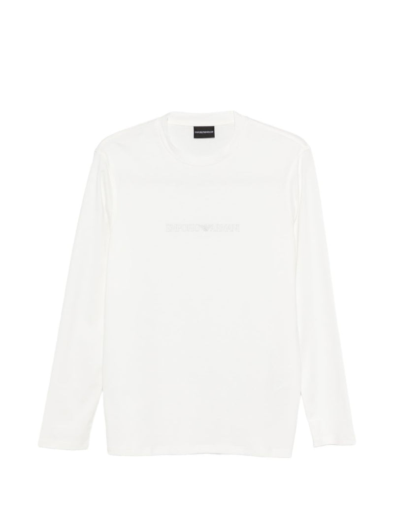 Emporio Armani Logo cotton t-shirt | Urbalenti™ NYC