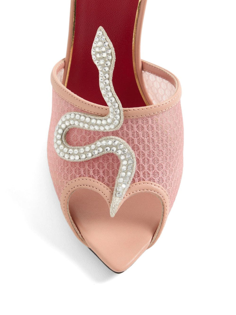 Valentino Garavani Coeur VipÃ¨re leather mules | Urbalenti™ NYC
