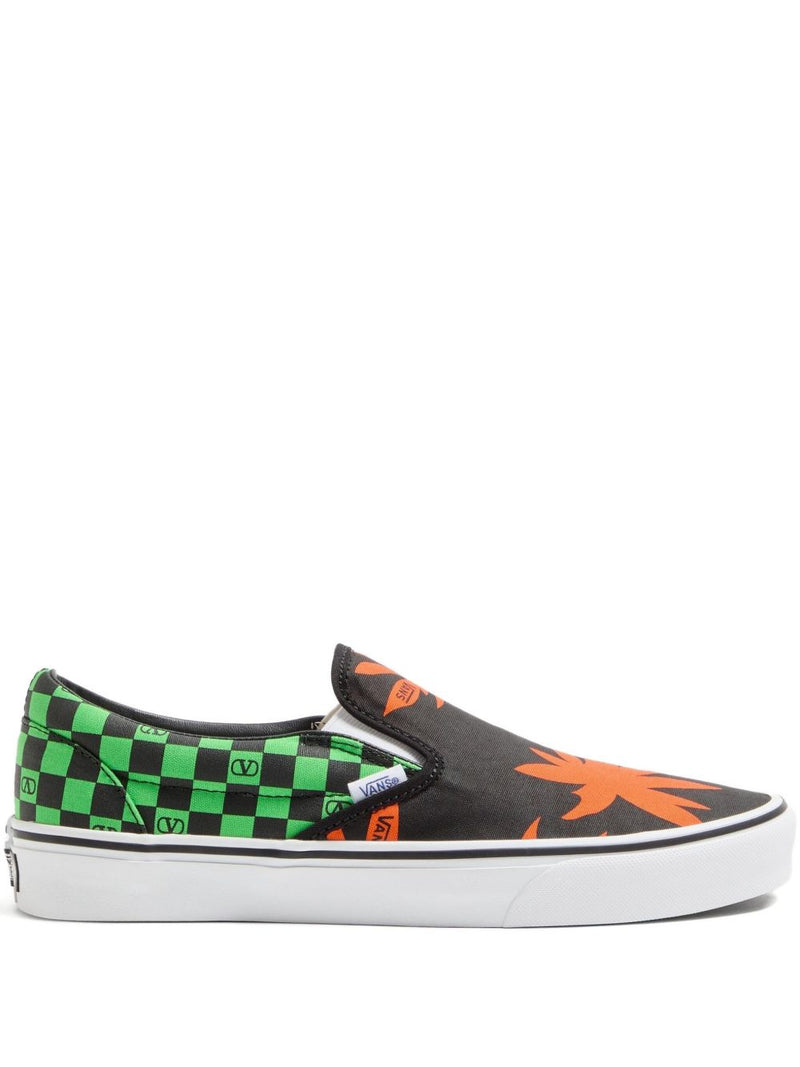 VALENTINO GARAVANI X VANS Classic Slip-On Shoes - Black Print | Urbalent... | Urbalenti™ NYC