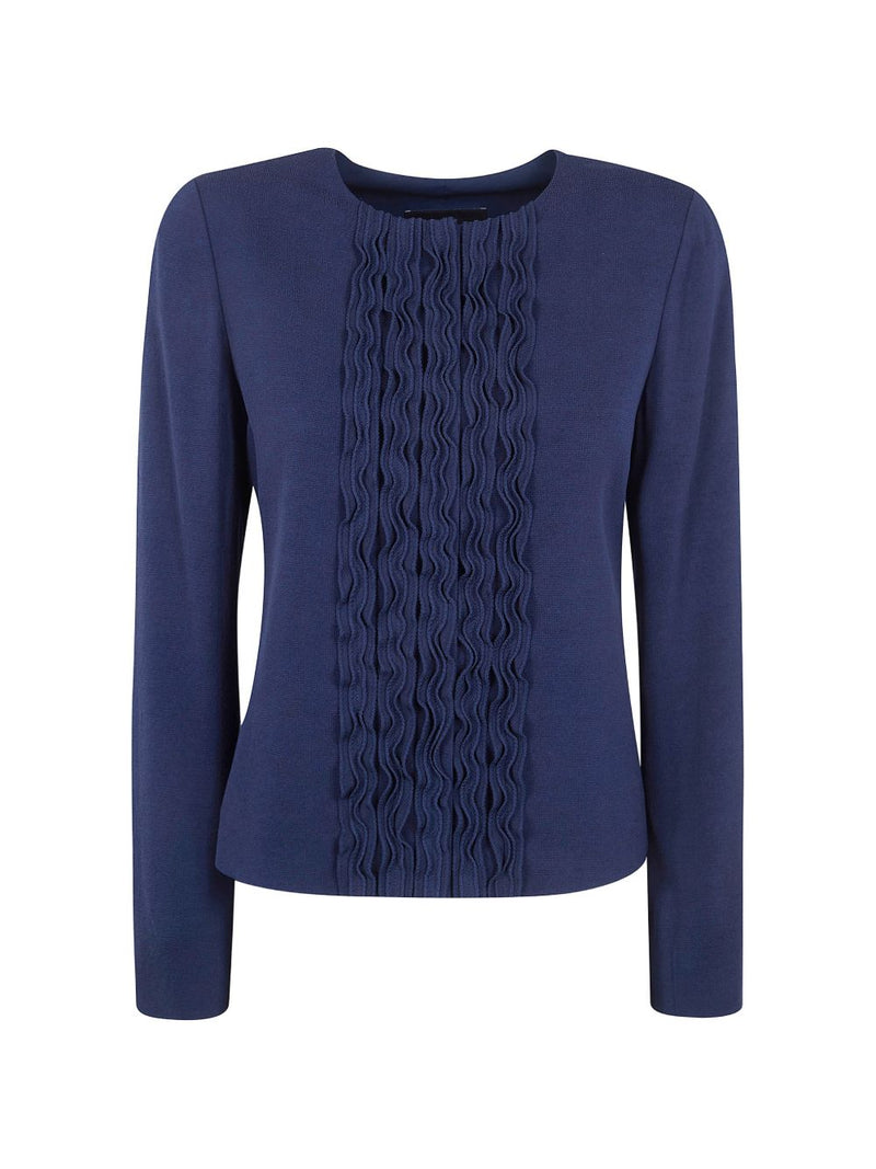 Emporio Armani Ruffled jacket | Urbalenti™ NYC