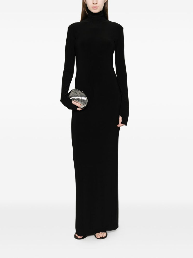 Norma Kamali Norma Kamali Turtle-neck long dress