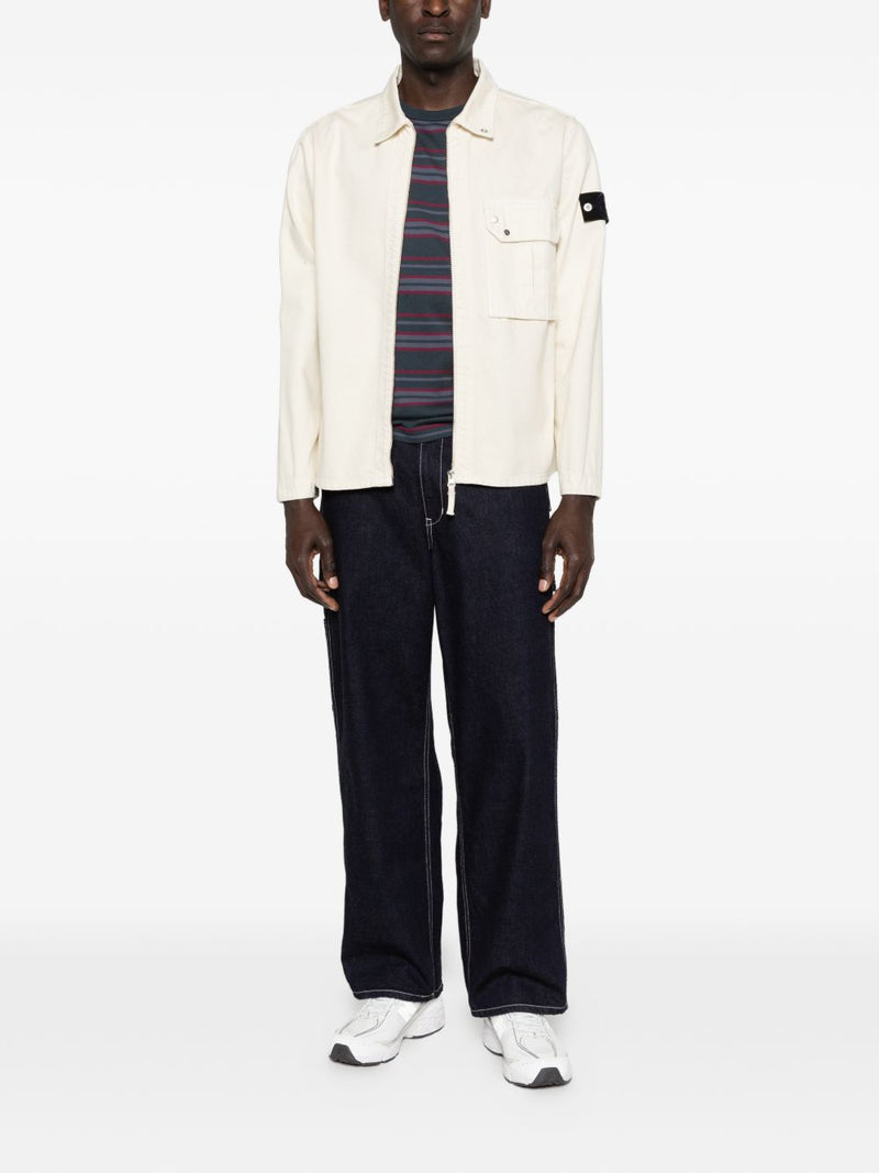 Stone Island Stone Island Compass badge Logo cotton jacket