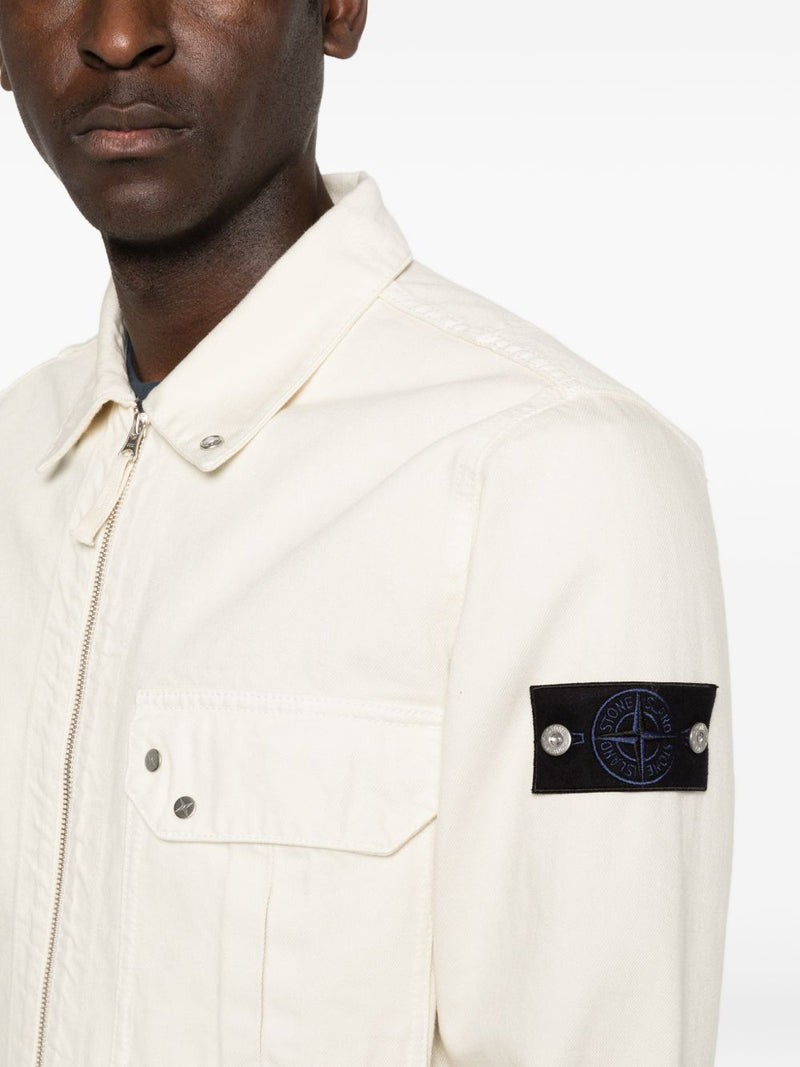 Stone Island Stone Island Compass badge Logo cotton jacket