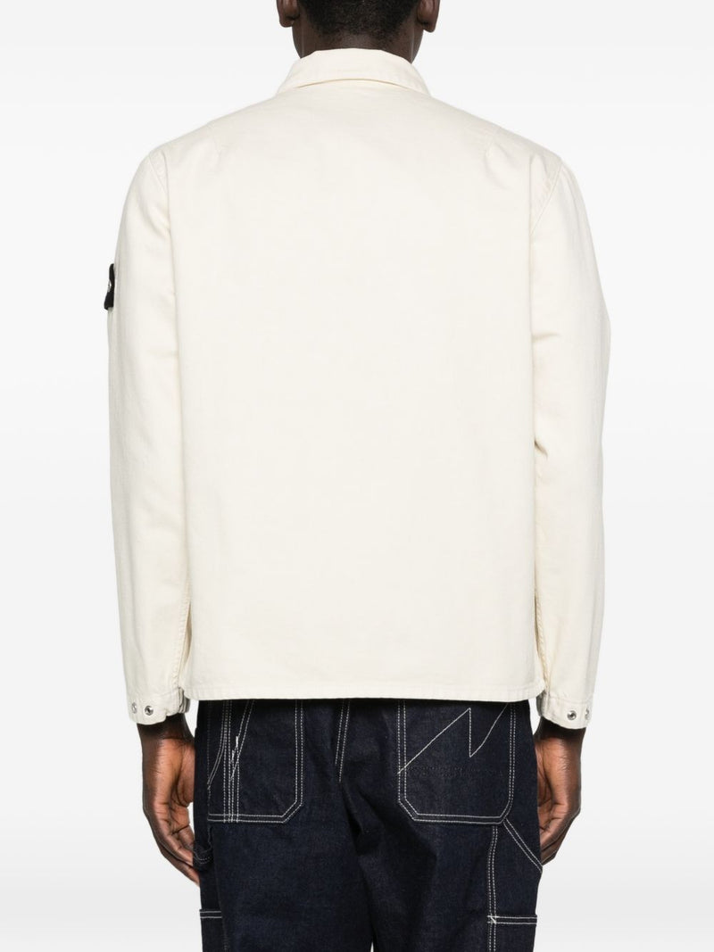 Stone Island Stone Island Compass badge Logo cotton jacket