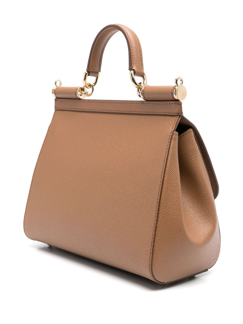 Dolce & Gabbana Dolce & Gabbana Sicily Large Handbag In Dauphine Calfskin