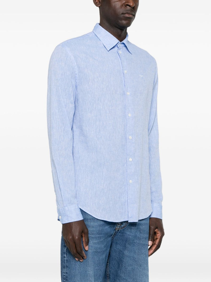 Emporio Armani Linen blend shirt | Urbalenti™ NYC