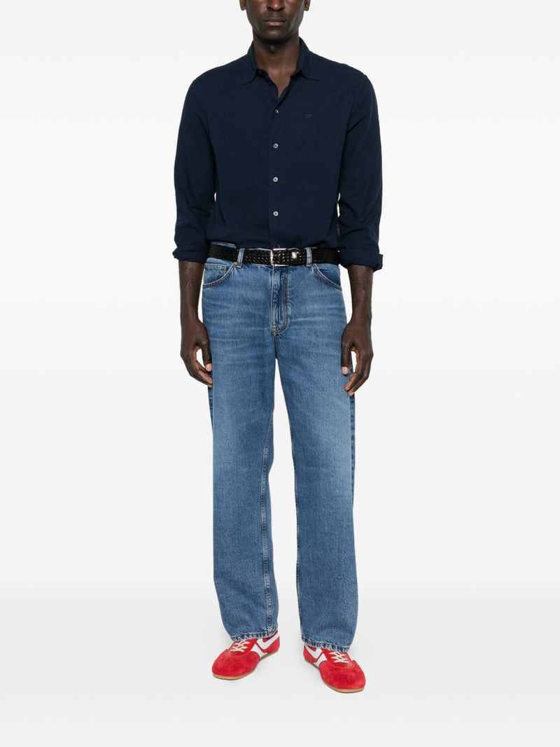 Emporio Armani Linen blend shirt | Urbalenti™ NYC