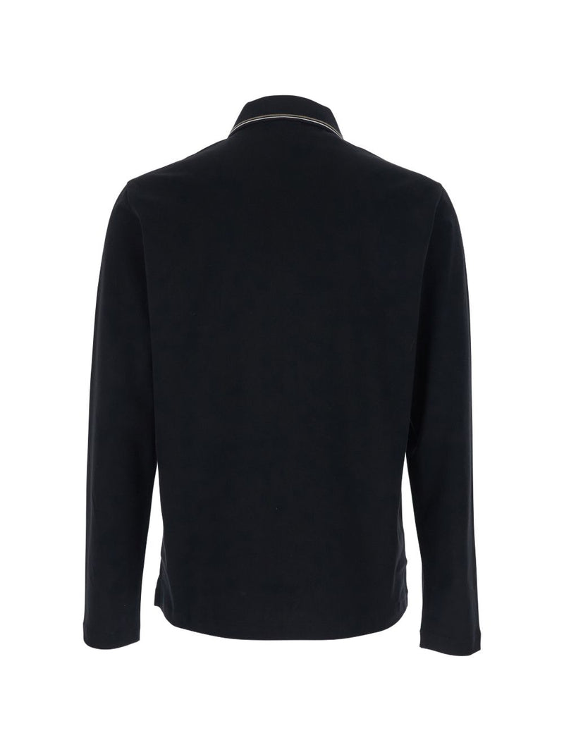 Emporio Armani Logo cotton polo shirt | Urbalenti™ NYC
