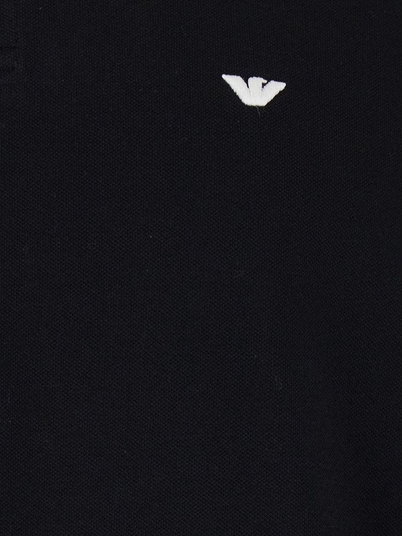 Emporio Armani Logo cotton polo shirt | Urbalenti™ NYC