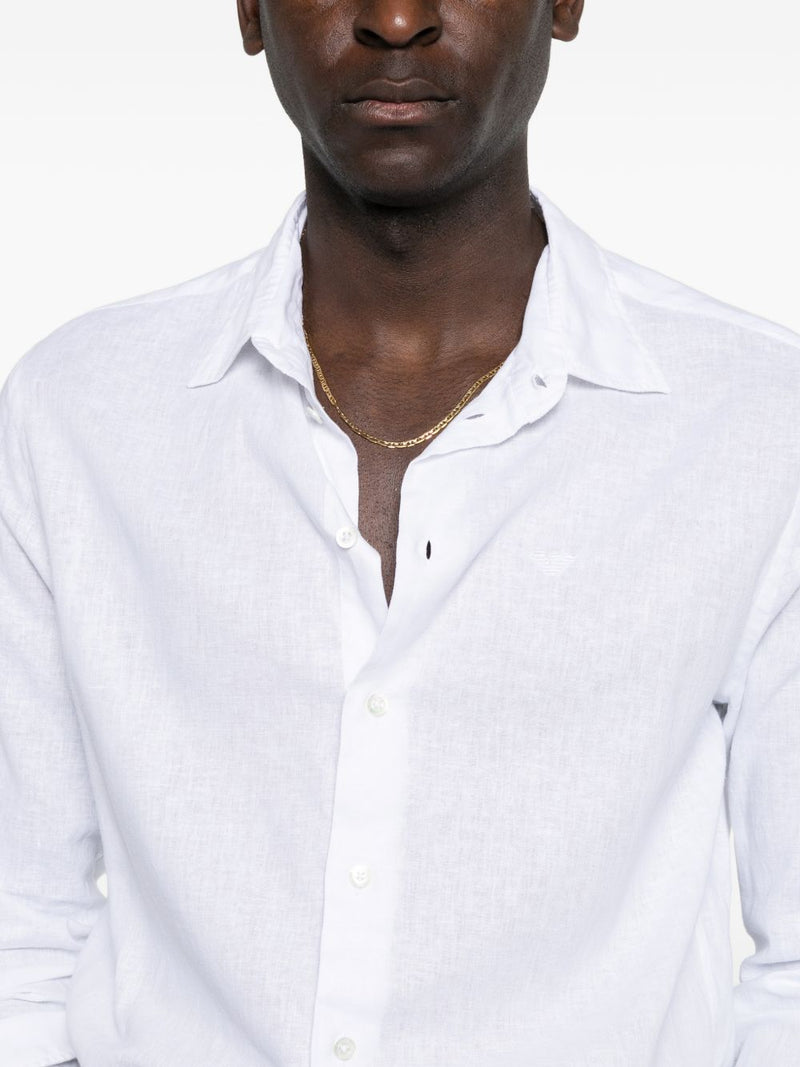 Emporio Armani Linen blend shirt | Urbalenti™ NYC