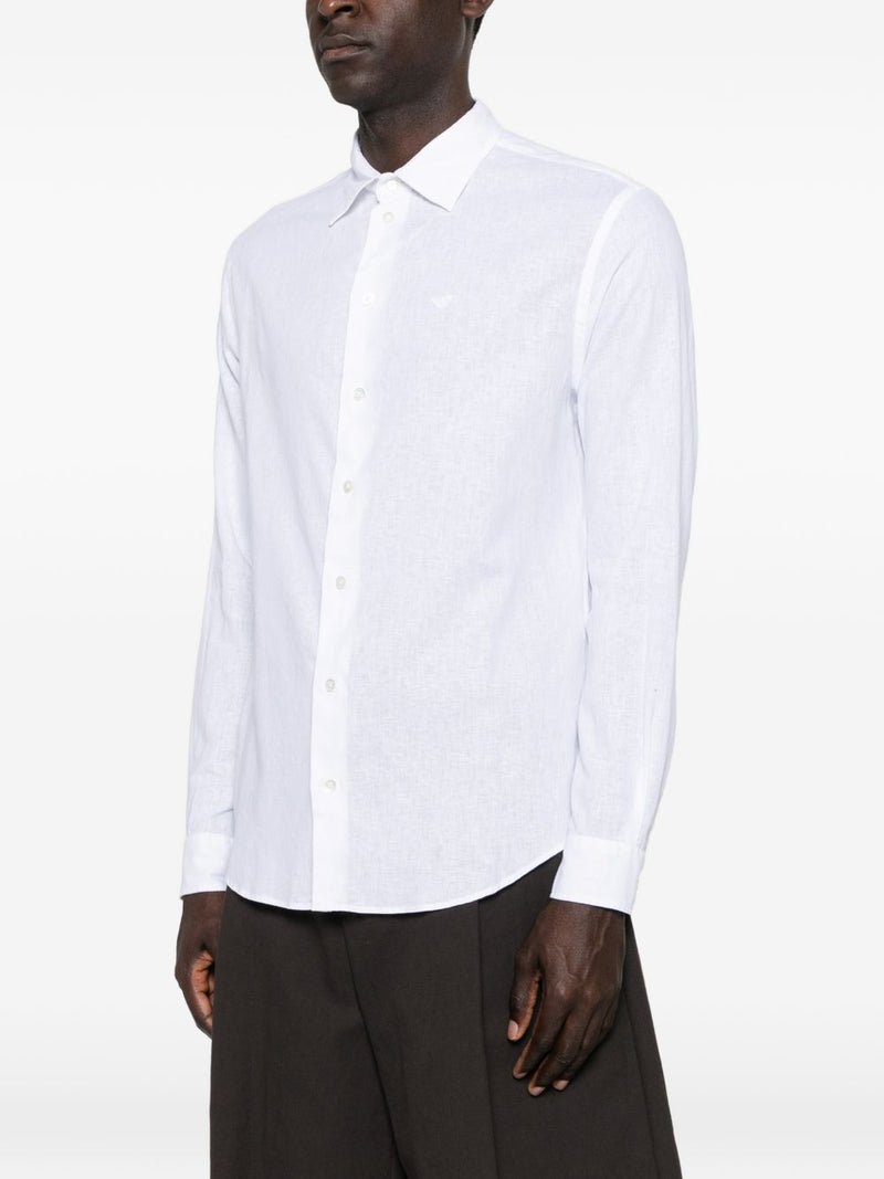 Emporio Armani Linen blend shirt | Urbalenti™ NYC