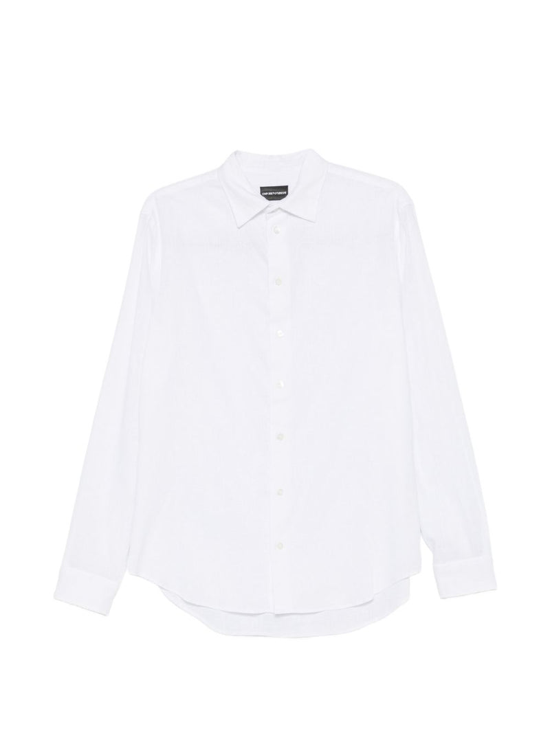 Emporio Armani Linen blend shirt | Urbalenti™ NYC