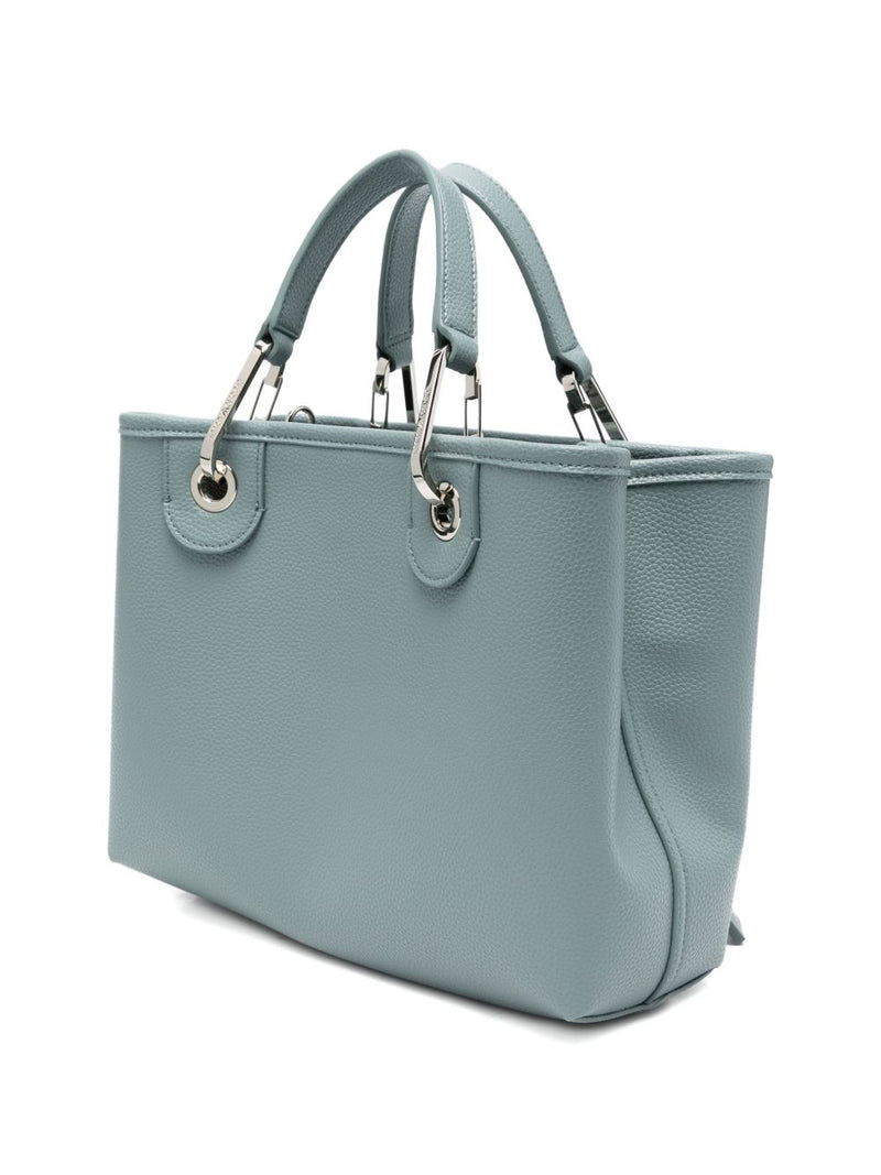 Emporio Armani Small Myea Shopper Bag With Deer Print | Urbalenti™ NYC