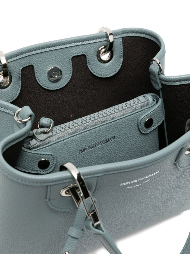 Emporio Armani Small Myea Shopper Bag With Deer Print | Urbalenti™ NYC