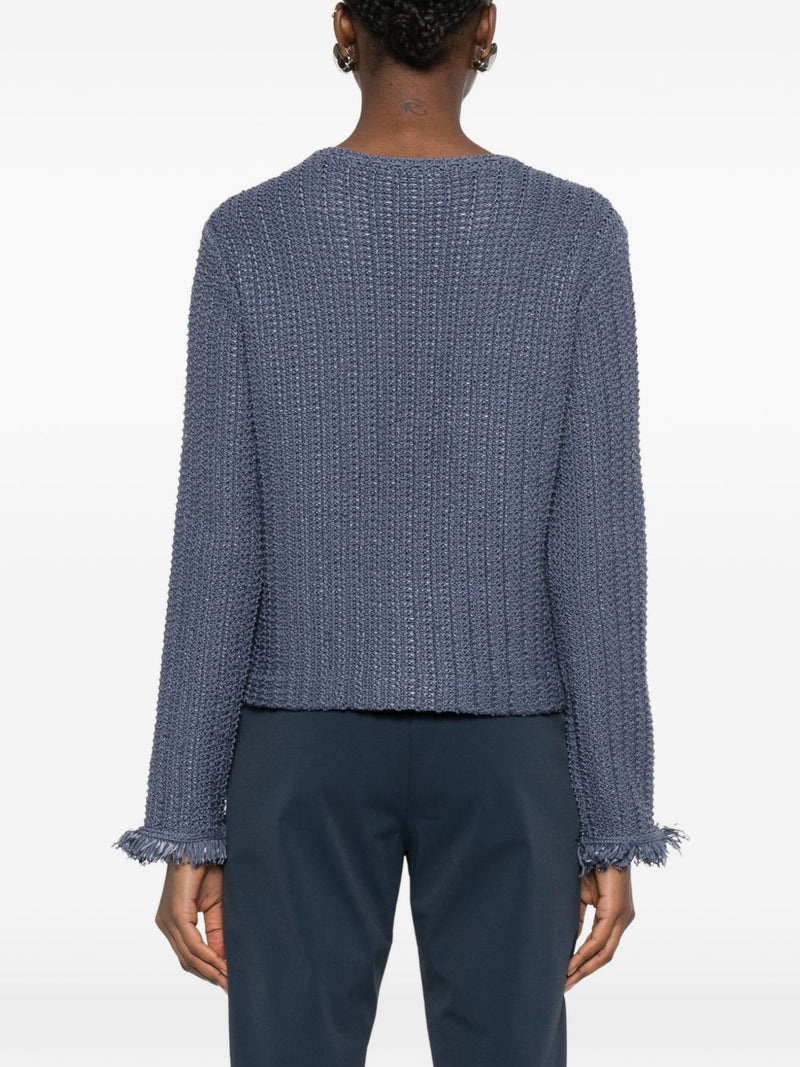 Emporio Armani Cotton blend blazer jacket | Urbalenti™ NYC