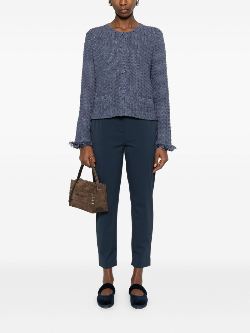 Emporio Armani Cotton blend blazer jacket | Urbalenti™ NYC