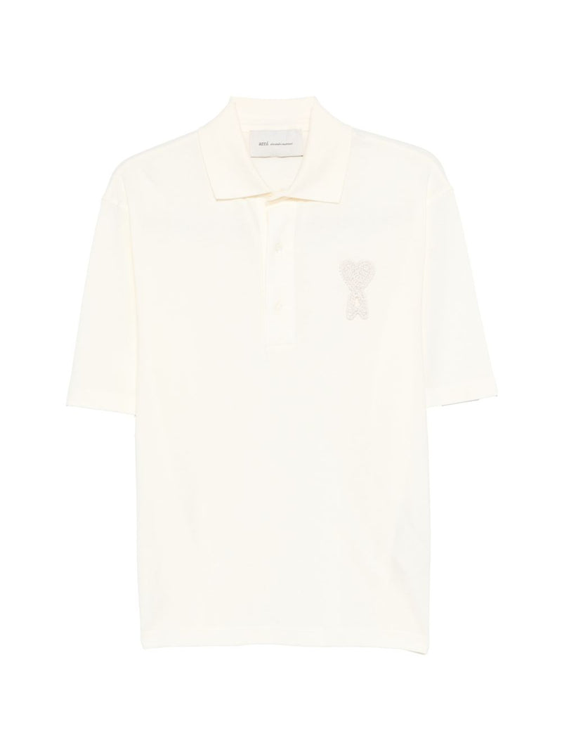 Ami Paris Ami De Couer cotton polo shirt Variant 2 | Urbalenti™ NYC