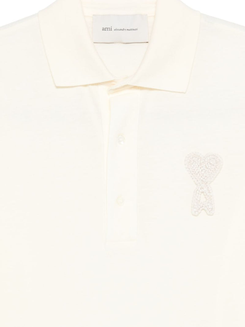 Ami Paris Ami De Couer cotton polo shirt Variant 2 | Urbalenti™ NYC