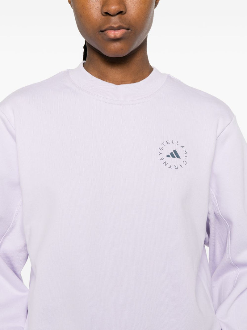 Adidas By Stella McCartney Cotton crewneck sweatshirt | Urbalenti™ NYC