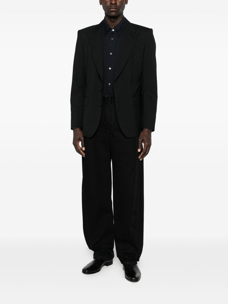 Emporio Armani Logo cotton shirt | Urbalenti™ NYC