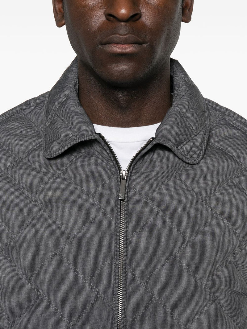 Emporio Armani Quilted blouson jacket | Urbalenti™ NYC