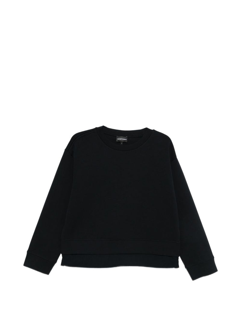 Emporio Armani Logo cotton sweatshirt | Urbalenti™ NYC