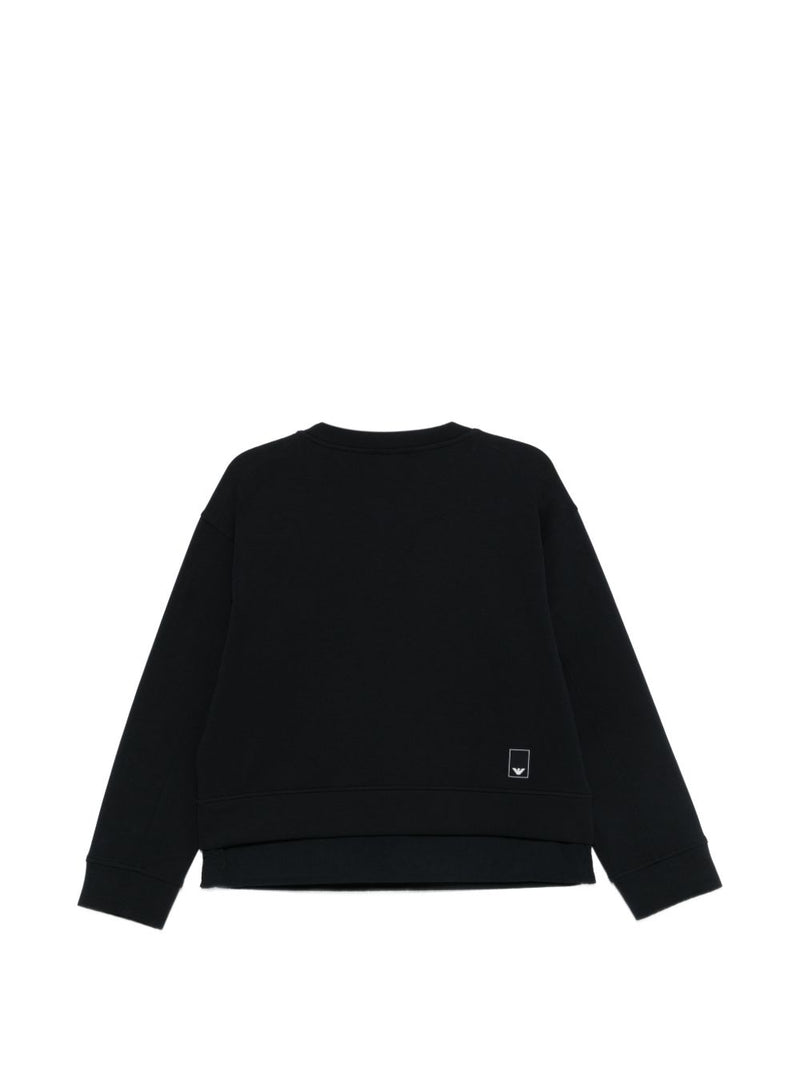 Emporio Armani Logo cotton sweatshirt | Urbalenti™ NYC