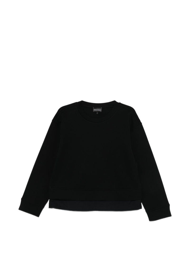 Emporio Armani Logo cotton sweatshirt | Urbalenti™ NYC