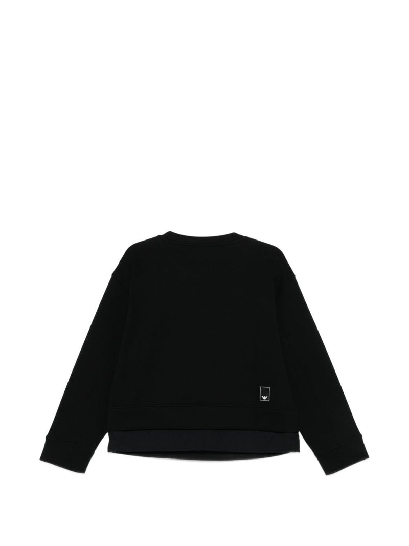Emporio Armani Logo cotton sweatshirt | Urbalenti™ NYC